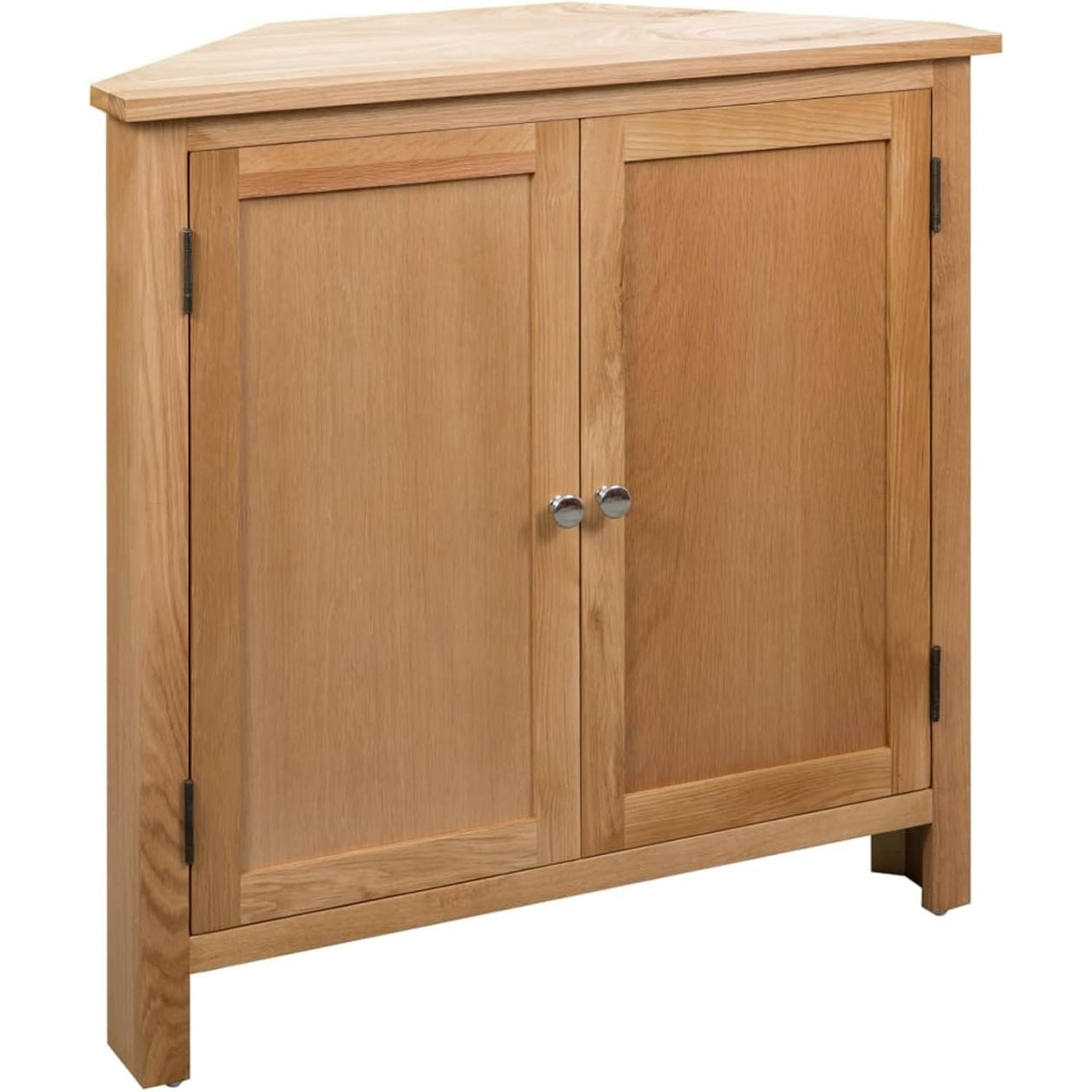 Eckschrank aus Massivholz mit Stauraum für Küche, Flur oder Wohnzimmer, 80 × 33,5 × 78 cm
