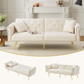 2-Sitzer Schlafsofa mit Samtbezug, verstellbarer Rückenlehne und Stauraum, 173 × 75 × 70 cm